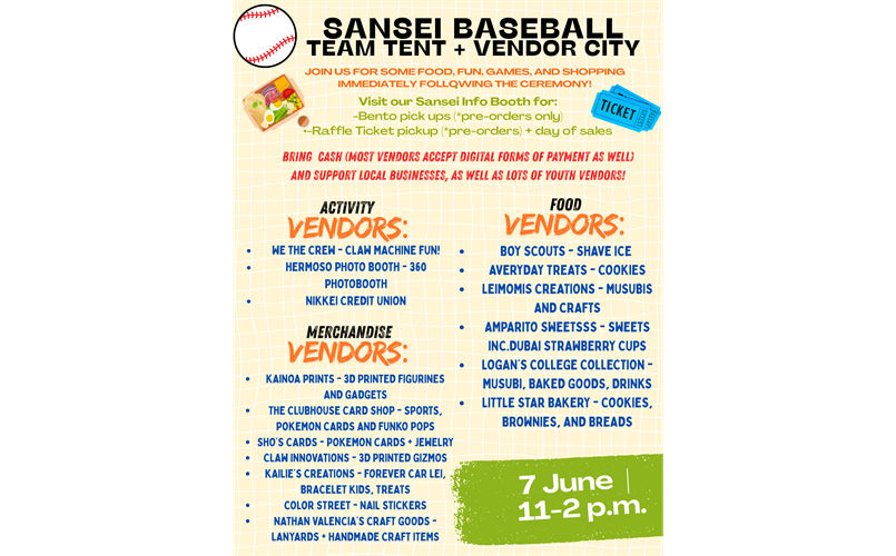 Don't miss Vendor City @ Closing Ceremonies 6/7